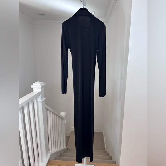 Reformation Black Maxi Dress with Red Belt - Picture 6 of 9